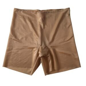 Spanx Womens Girlshorts Shapewear Nude Sz M Stretch Slimming Lightweight Classic